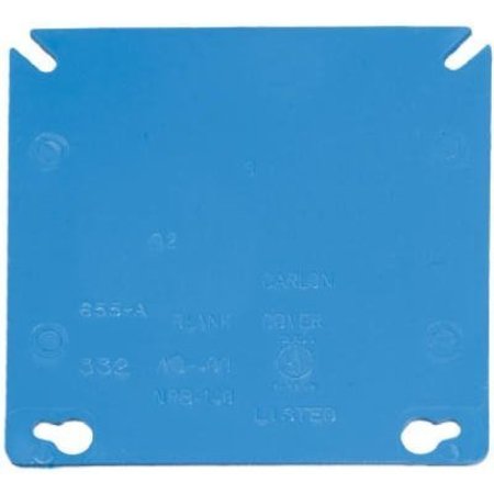 ABB Electrical Box Cover, 2 Gang, Square, Non-Metallic, Blank A400R-CAR